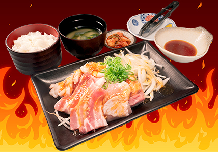 ミックス鉄板焼定食
