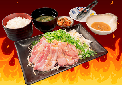ねぎ塩鉄板焼定食