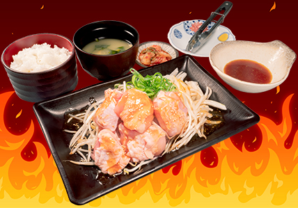 鶏もも鉄板焼定食