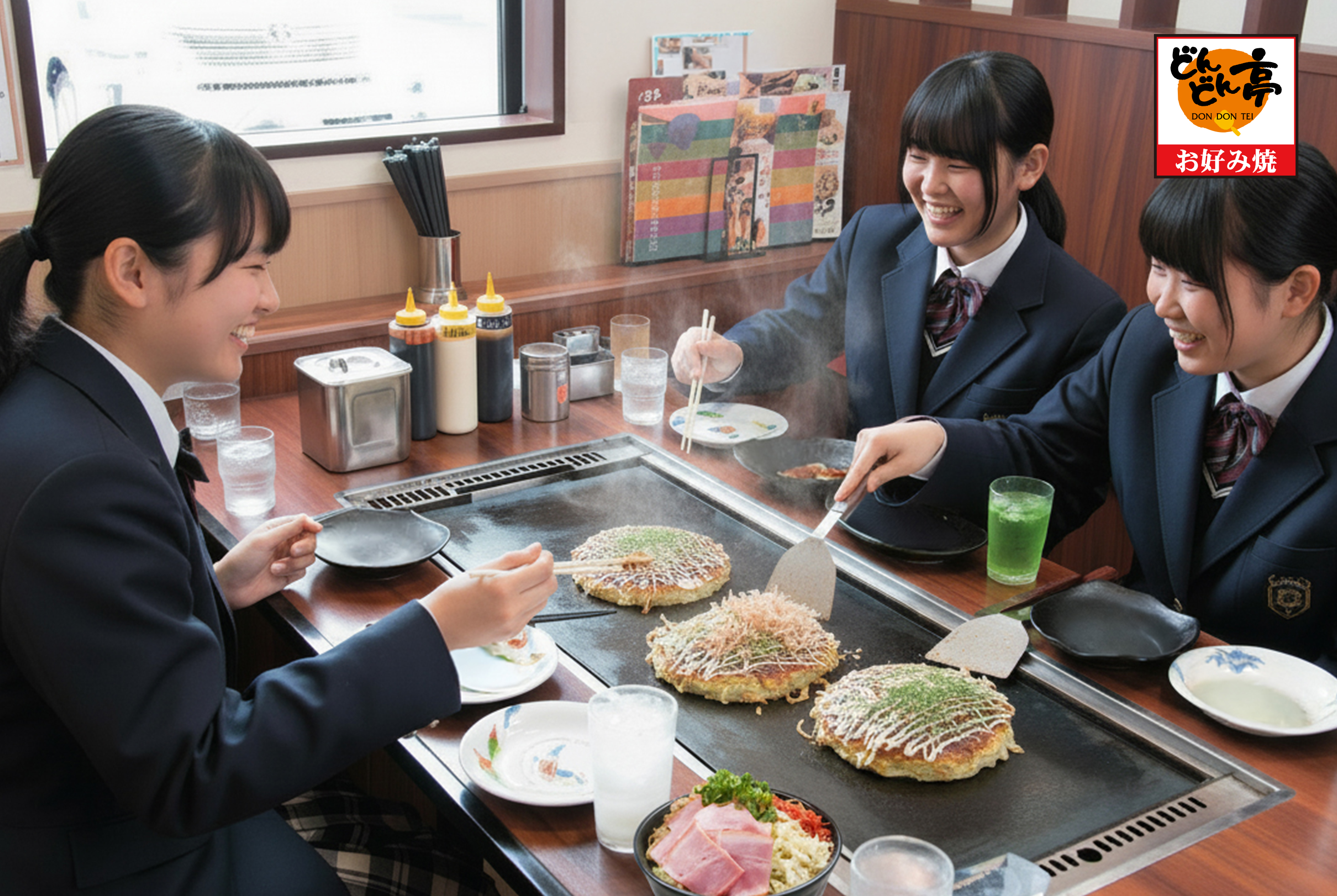 「どんどん亭」で友だちと一緒に、笑って、食べて最高の思い出を