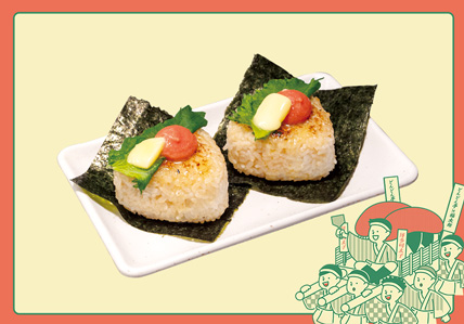 どんどん亭×福太郎 明太バター焼おにぎり